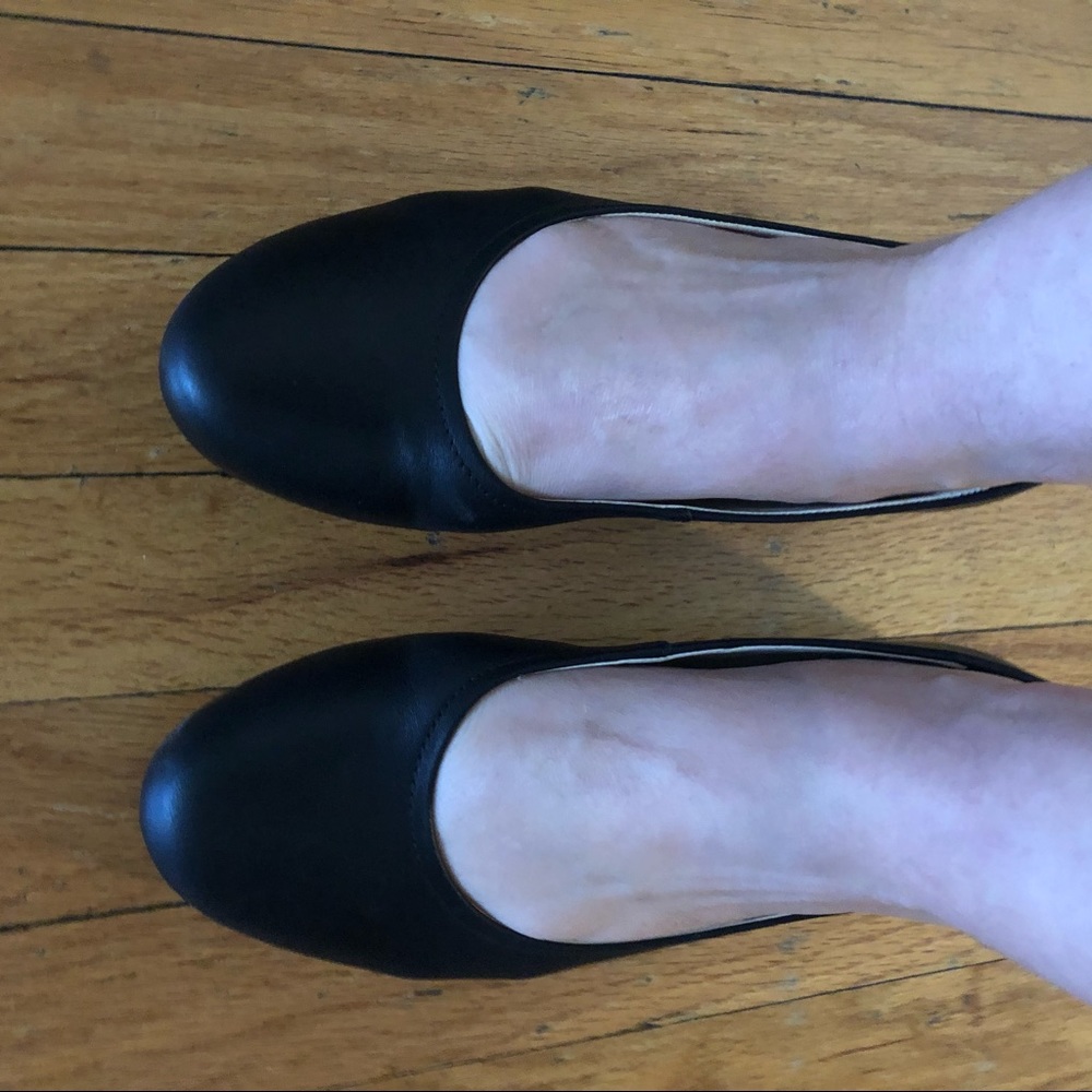 Leather flats